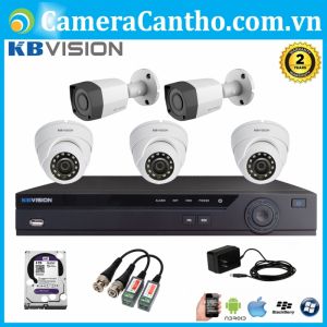 Bộ 5 Camera HD KBvision 1.0MP