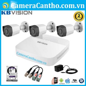 Bộ 3 Camera Thân KBVISION HD 1.3MP